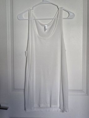 Sebastien Tellier By American Apparel Ivory Scoop Neck Tank Top
